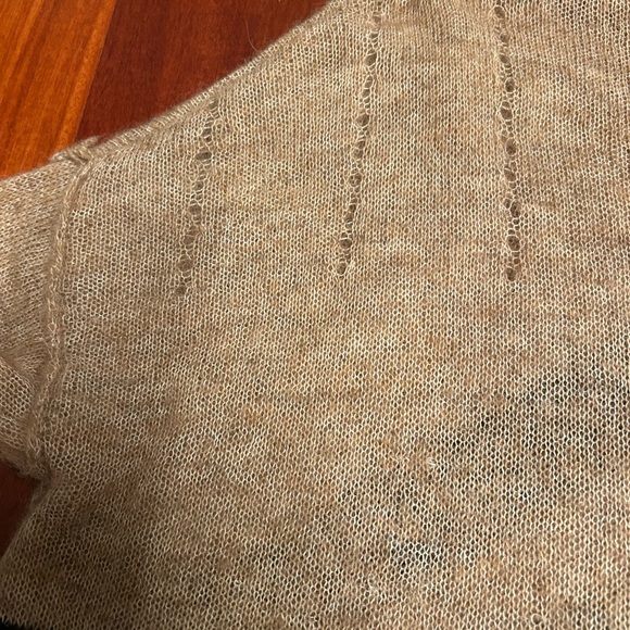 Free People ‘Twelve Roses’ Oversized Alpaca V-Neck Pullover Sweater - Picture 4 of 13